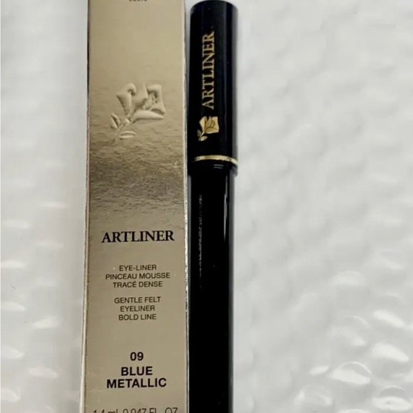 Lancome Artliner Gentle Felt Eyeliner Bold Line 09 Blue Metallic 1.4ml New - Picture 3 of 4